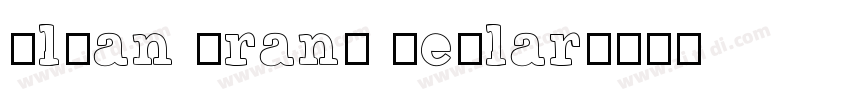 Sloan Brand Reglar字体转换